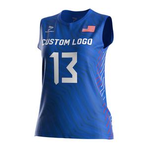 Camisetas Deportivas Sublimadas Oem Odm de Secado Rápido para Gimnasio, Voleibol y Actividades al Aire Libre, Traje Personalizado, Jersey de Voleibol Sublimado para Mujer - Product Image 1