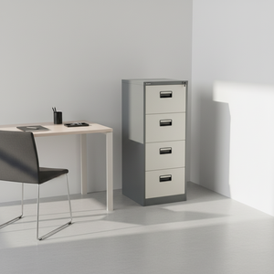 Armoire de classement en acier à 4 tiroirs A4, armoire de rangement moderne pour bureau - Product Image 1