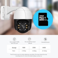 BESDER 4X Zoom numérique AI détection humaine PTZ extérieur Wifi caméra IP Surveillance 1080P HD vitesse dôme PTZ caméra sans fil