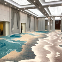 Tapis sur mesure de luxe, tissé, ignifuge, écologique, en nylon imprimé, pour hôtel, couloir, restaurant