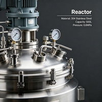 Cuve de réaction industrielle en acier inoxydable avec agitateur, cuve sous pression motorisée automatique pour réactions chimiques à haute productivité