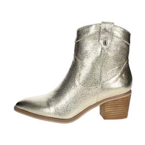 Botines Bajos para Mujer Refresh, Color Dorado 171960, Acabado Metálico, Estilo Occidental - Product Image 1