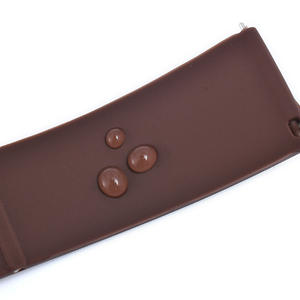 Pneu à dégagement rapide dépouillé modèle déploiement de sécurité <span class=keywords><strong>boucle</strong></span> pliante 18mm 20mm 22mm 24mm caoutchouc Silicone coupé à la taille <span class=keywords><strong>bracelet</strong></span> de montre - Product Image 5