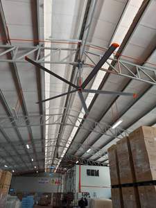 RTFANS 工厂 HVLS <span class=keywords><strong>3</strong></span>米工业吊扇，适用于大型仓库，220V电机，最佳选择用于暖通空调系统 - Product Image 5
