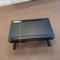 Bureau à domicile PU tour bureau Portable tour ordinateur portable table ordinateur portable convient jusqu'à 15.6/17 pouces table pliable ordinateur portable lit ordinateur bureau