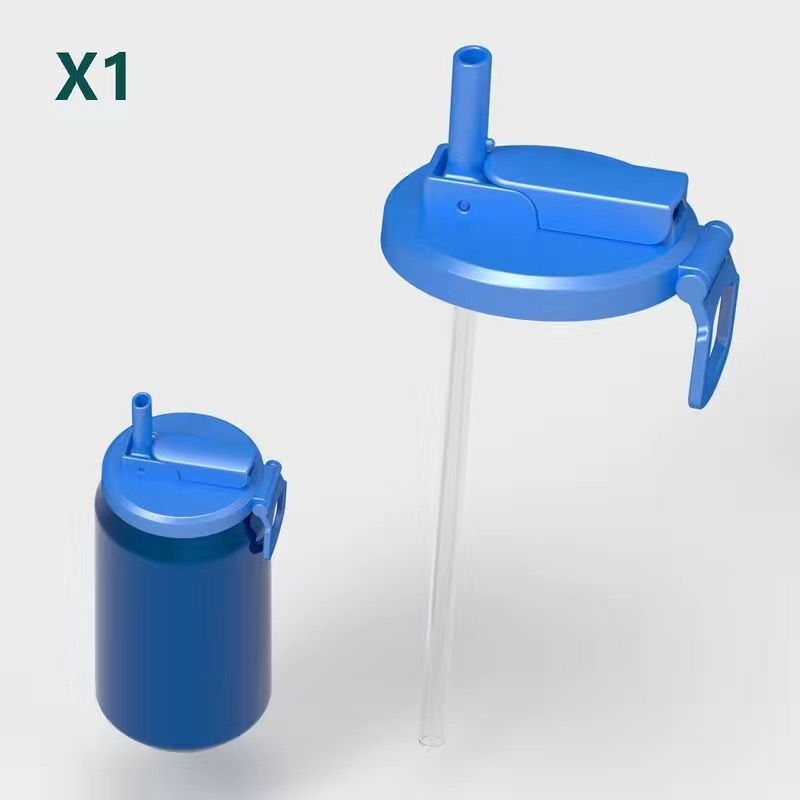 Bleu (y compris la paille) 1 pièce