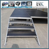 Plate-forme portative mobile d'étape de technologie de pointe de RK, jambe réglable d'étape pour la représentation d'événement