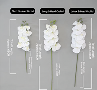 Phalaenopsis Künstlicher Blumenstrauß Hochwertige Kunstblumen Hochzeitsdekoration Künstliche Orchideen Seidenblumen Chinesischer Stil