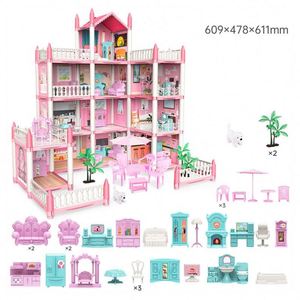 Casita de Jardín de Plástico para Hadas, Accesorios para Manualidades, Miniatura de PVC, Colorida, Juego de Imitación, Kit de Gabinetes y Puertas de Cocina - Product Image 2