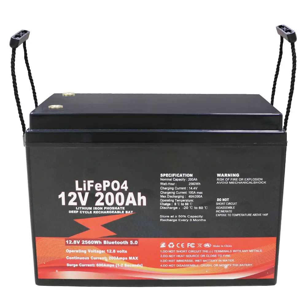 12V 200Ah Lifepo4 Lithium-Ionen-Phosphat-Batterie 300Ah 200Ah 100Ah Gel-Solar batterie Blei-Säure-Batterien ersetzen