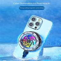 Refroidisseur de téléphone magnétique AntarcChill 15W TEC à double cœur, réfrigération semi-conductrice silencieuse, plaque de refroidissement RGB pour téléphone, tablette, jeux