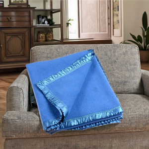 Hot Bán 100% Hữu Cơ Trinh Nữ Cừu Len Chăn Mềm Nặng Dệt Ném Nhà Máy Trực Tiếp Chất Lượng Cao Rắn Mô Hình Nhà Quà Tặng - Product Image 4