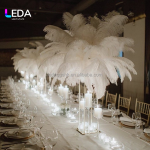 ลูกบอลขนนกสีขาวแบบกำหนดเองของ LEDA ลูกบอลตกแต่งขนนกแท้สำหรับงานแต่งงาน ของตกแต่งงานเฉลิมฉลองสำหรับงานอีเว้นท์ - Product Image 2