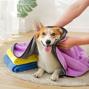 Toalla de secado rápido superabsorbente <span class=keywords><strong>para</strong></span> perros y <span class=keywords><strong>gatos</strong></span>, toallas de <span class=keywords><strong>baño</strong></span> de alta calidad - Product Image 4