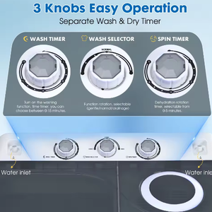 <span class=keywords><strong>Lavadora</strong></span> Semiautomática 	 <span class=keywords><strong>Lavadora</strong></span> y Secadora Portátil de Doble Tina de Gran Capacidad (7 kg) para Hogar y Dormitorio - Product Image 4