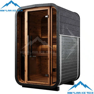 Sauna infrarouge pour centres de réadaptation, gain de place, cube pour 2 personnes avec verre trempé - Product Image 3