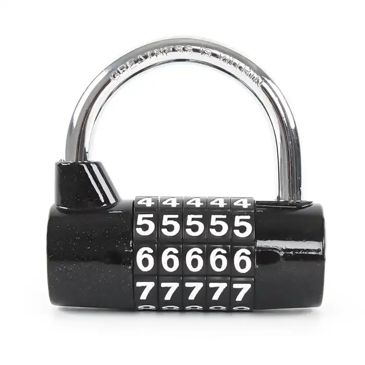Top securityHigh Quality factory padlocks 5 digits zinc alloy password reset combination gym lock fashion code safe