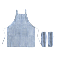 Tablier en toile imperméable sans manches avec logo personnalisé imprimé pour enfants et adultes - pour cuisine, salon, barbier, nettoyage