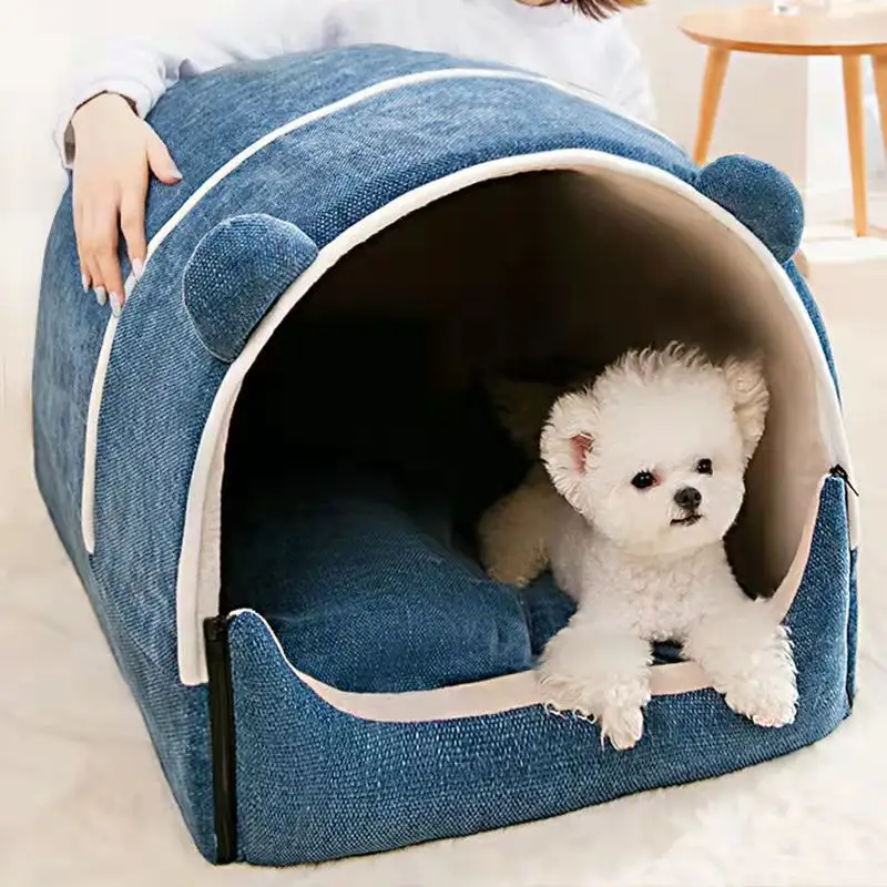Type Enclosed Indoor Large Space Method To Fight Cat Kennel Pets Dog Kennel Keeps Warm In Winter Removable And Washable House