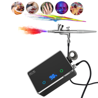 Compresseur de gain de temps Portable sans fil manuel pochoir à ongles décoration gâteau fondation aérographe pistolet