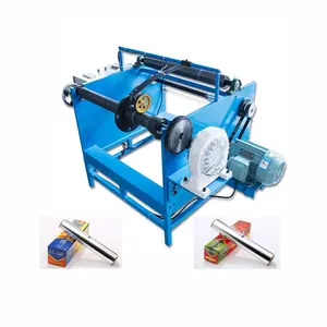 1 Shaft Manual Aluminum Foil Roll Rewinding Machine Stretch Film Slitter And Rewinder