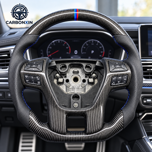 Volante Personalizado Forjado en Fibra de Carbono Real con Cuero y Pantalla LED para Ford Ranger Raptor T8 2022 2017 2024 2023 2009 - Product Image 4