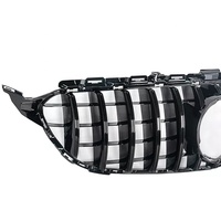 Calandre avant de voiture noire brillante de style GT adaptée à Mercedes Benz W205 Classe C C250 C300 C350 Type sport Année 2019-2021