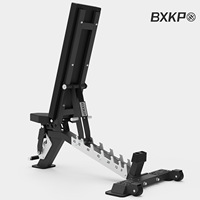 Chaise de fitness multifonctionnelle commerciale à angle négatif, banc d'haltères inclinable réglable et pliable, modèle BX-S4