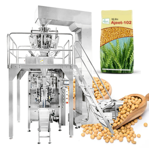 Máquina de envasado automática industrial de EE. UU. con pesadora multicabezal para arroz y frijoles, máquina de envasado al vacío tipo ladrillo para arroz - Product Image 1