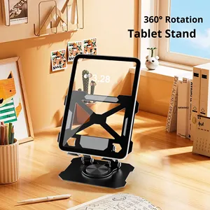 Soporte Multifuncional para Tablet PC de Metal con Rotación de 360 Grados, Altura Ajustable y Plegable para Escritorio - Product Image 4