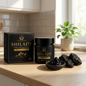Resina de Shilajit del Himalaya Natural Premium, Extracto Herbal Mineral 100% Puro, Calidad Auténtica Probada en Laboratorio, Shilajit Puro del Himalaya - Product Image 1