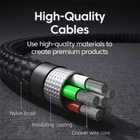 PD 240W USB C a USB tipo C Cable de datos de carga rápida para teléfono 15 16 Pro Huawei Samsung Xiaomi línea de datos pantalla Digital