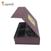Boîte cadeau de luxe à couvercle magnétique, boîte en papier magnétique personnalisée avec plateau intérieur en coton perlé pour l'emballage de cosmétiques et de parfums