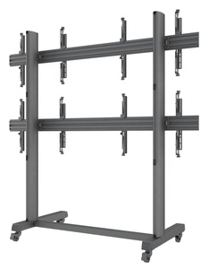 Modulare di Montaggio Supporto TV Trolley TV Stand di Vendita Al Dettaglio Display Stand Per Quad Schermi - Product Image 3