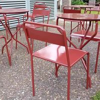 Ensemble table et chaises d'extérieur en fer forgé style nordique – Mobilier de loisirs minimaliste et tendance pour cour, balcon et espaces ouverts
