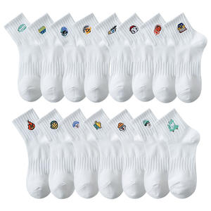 निर्माता थोक उच्च गुणवत्ता वाले चालक दल फैशन महिला सॉक कढ़ाई मोजे लोगो डिजाइनर कस्टम मोजे - Product Image 2