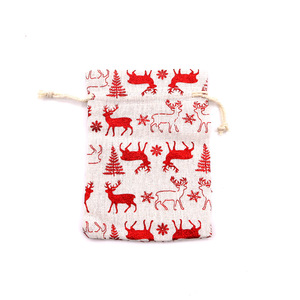 Pochette en coton recyclable avec cordon de serrage et estampage doré pour cosmétiques, bougies et artisanat - Product Image 4