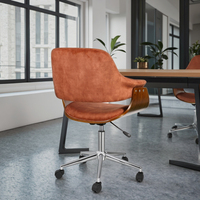 Chaise de bureau de luxe à dossier haut hauteur réglable appui-tête conception pivotante ergonomique moderne matériau en bois pour bureau d'ordinateur de travail