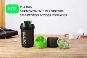 Botella agitadora de proteínas de plástico con logotipo personalizado, vaso de doble pared con bola agitadora de acero inoxidable, nuevo diseño, <span class=keywords><strong>2022</strong></span> - Product Image 6