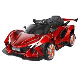 Istaride Kids Electric Ride On 12Vバッテリー駆動スポーツカーおもちゃ親コントロールサウンドシステム幼児用電気自動車