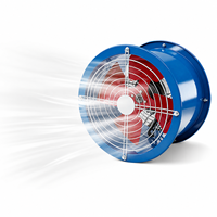 Ventilateur axial industriel 150W, 2100m³/h, haute pression, pour système d'évacuation d'air en usine et atelier