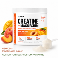 Créatine monohydrate en poudre pour femmes, marque privée, avec magnésium et vitamine D3, pour la force quotidienne, 300g, 60 portions, nutrition sportive, OEM