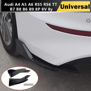 สปอยเลอร์กันชนหลังแบบยูนิเวอร์แซลสำหรับ A5 A6 RS5 RS6 TT B7 B8 B6 B9 8P 8V 8y ชุดแต่งดิฟฟิวเซอร์ คานาร์ด แกร์ด บอดี้คิท 2 ชิ้น - Product Image 1