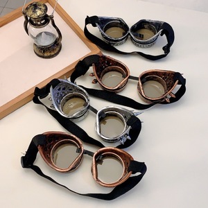 แว่นกันแดดแฟชั่นสำหรับผู้ชายและผู้หญิง, แว่นตาแนวสตีมพังค์ - Product Image 3