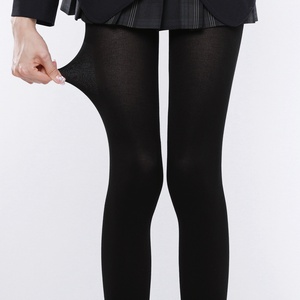 Collants gris uni 60D, respirants, en velours, taille moyenne, pour Jk, grande taille, très élastiques, base <span class=keywords><strong>blanc</strong></span> laiteux - Product Image 6