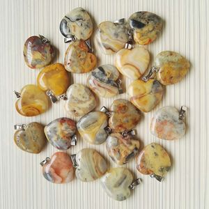 Bellissimo ciondolo <span class=keywords><strong>a</strong></span> <span class=keywords><strong>forma</strong></span> <span class=keywords><strong>di</strong></span> <span class=keywords><strong>cuore</strong></span> in cristallo <span class=keywords><strong>di</strong></span> Shungite da 25mm per collana <span class=keywords><strong>di</strong></span> gioielli - Product Image 5