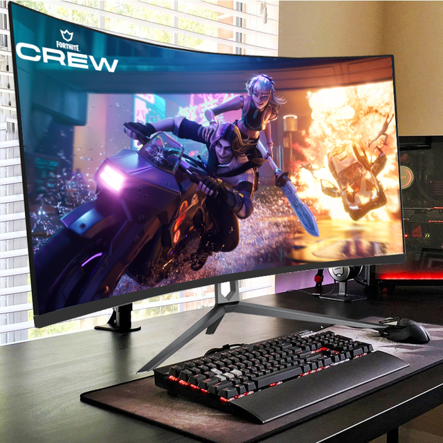 Curved 27/32/34 Inch 2K/4K/5K IPS LED Monitor 165Hz 4ms Response Time 120% SRGB Portable for Laptops Pc Gamer
