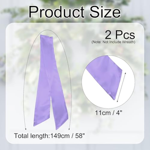Ruban personnalisé en coton vierge pour couronne de baptême de bébé, idéal pour les fêtes, Noël, mariages, décoration de maison de campagne et de fête, et pour la création de nœuds. - Product Image 2
