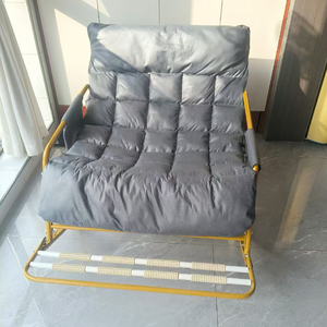 Fauteuil inclinable double moderne en similicuir rouge <span class=keywords><strong>pour</strong></span> adultes, idéal <span class=keywords><strong>pour</strong></span> la sieste sur balcon et dans le salon, <span class=keywords><strong>pour</strong></span> la détente à domicile - Product Image 4