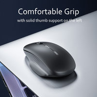 Ratón Óptico Inalámbrico Inphic M1 2.4GHz Recargable 1600 DPI con Retroiluminación LED, Diseño Ergonómico para Ambas Manos, Estilo Mini para Juegos